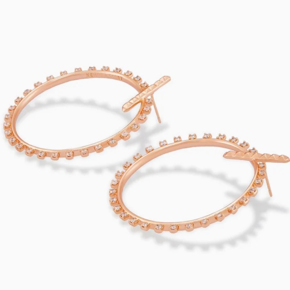 Kendra Scott Charlie Grace Rose Gold Earrings - Picture 3 of 3